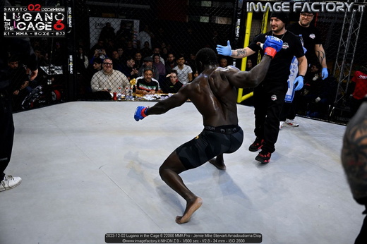 2023-12-02 Lugano in the Cage 6 22066 MMA Pro - Jemie Mike Stewart-Amadoudiama Diop